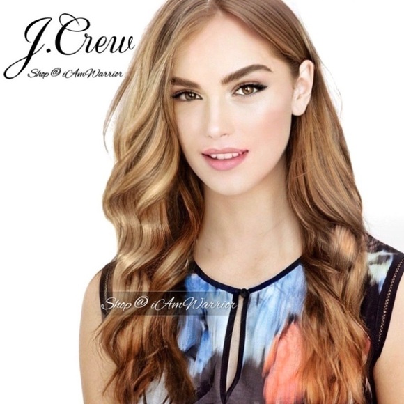 J.Crew sleeveless silk abstract watercolor top *shop@iamwarrior - Picture 2 of 9